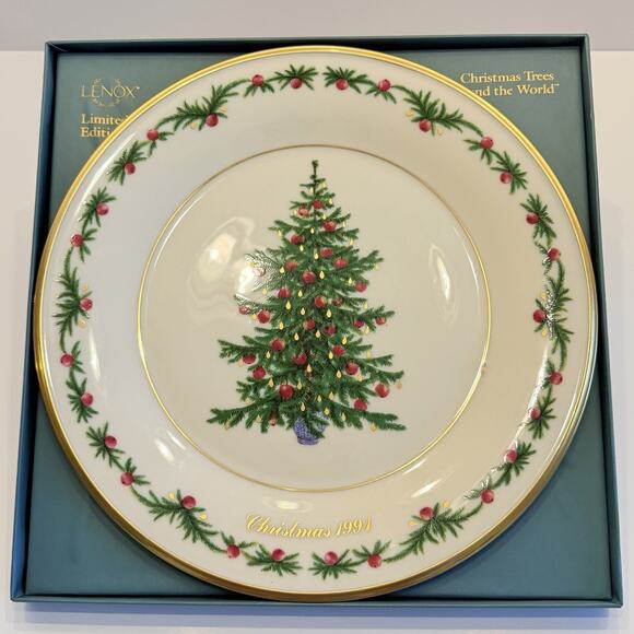 Lenox Other - Lenox Annual Christmas Trees Around The World Commemorative Plate Germany 1991